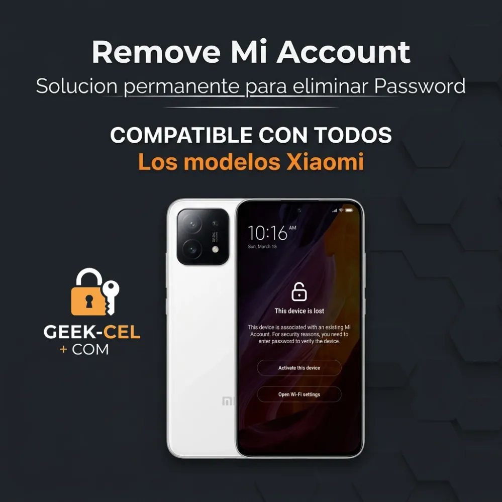 Eliminar Xiaomi Mi Account por servidor