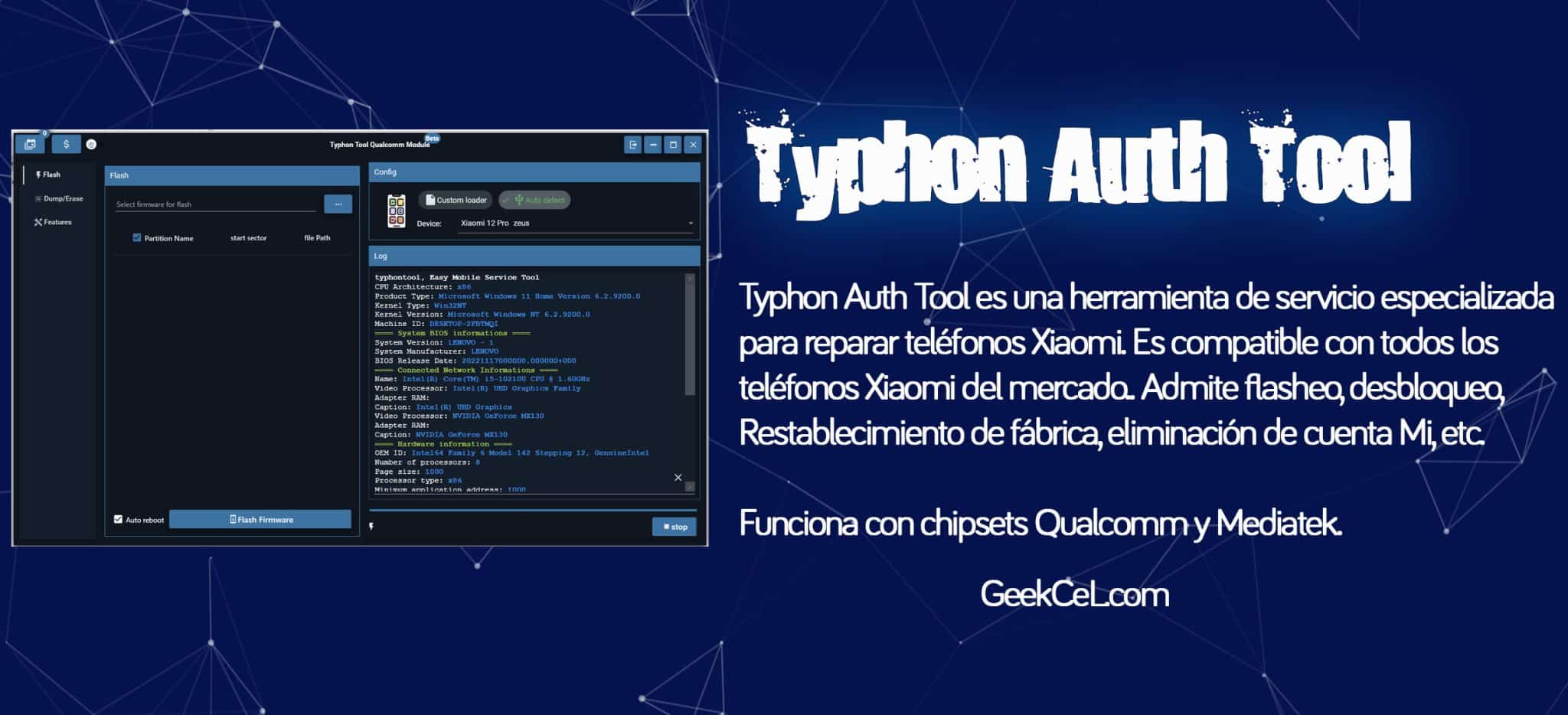Xiaomi Typhone Auth Tool Créditos de Servidor imagen principal