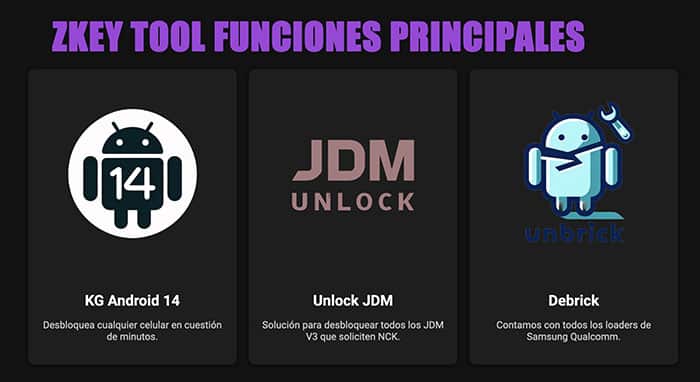 Zkey Tool Cr&eacute;ditos de Servidor para FRP Samsung por IMEI imagen del producto