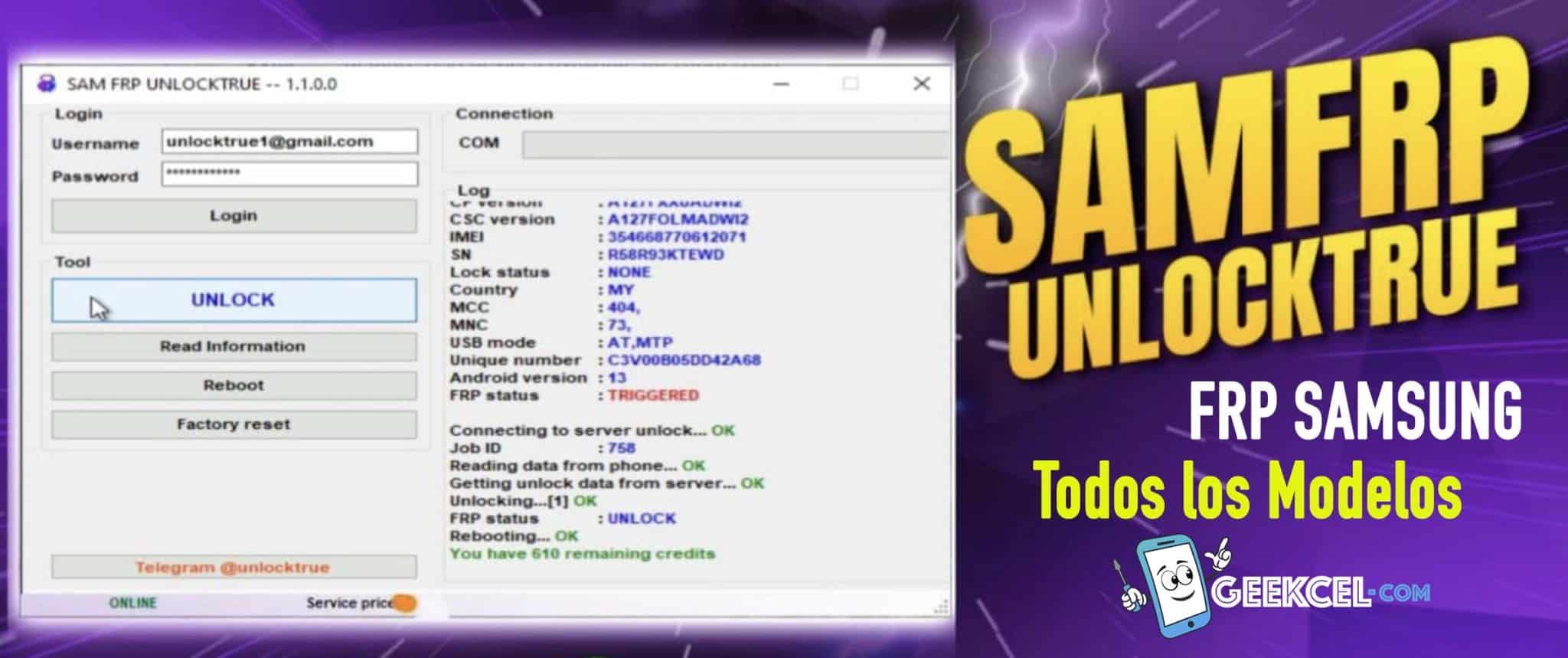 SAMFRP UnlockTrue Créditos de Servidor imagen principal