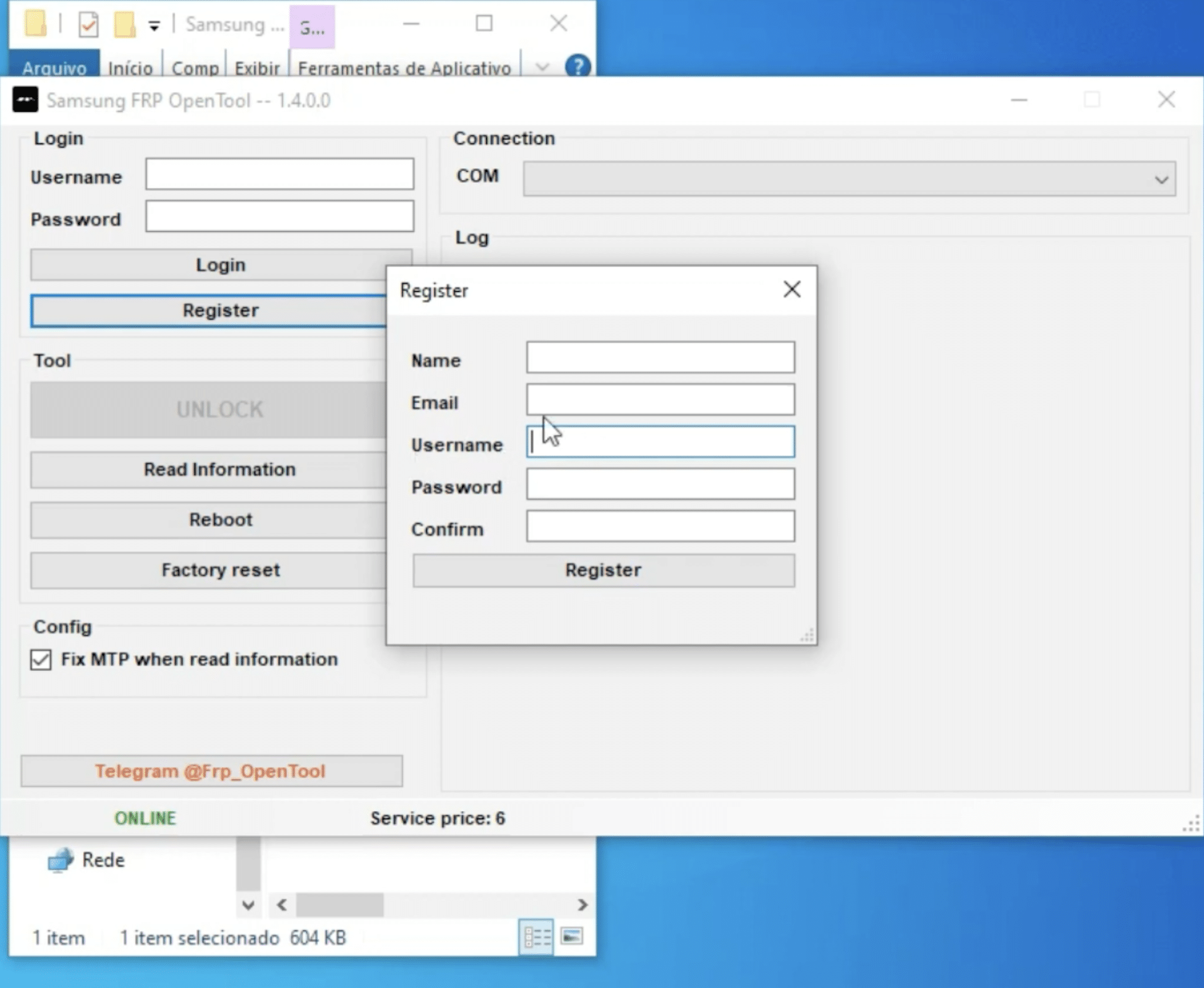 Samsung FRP OpenTool Créditos de Servidor imagen del producto